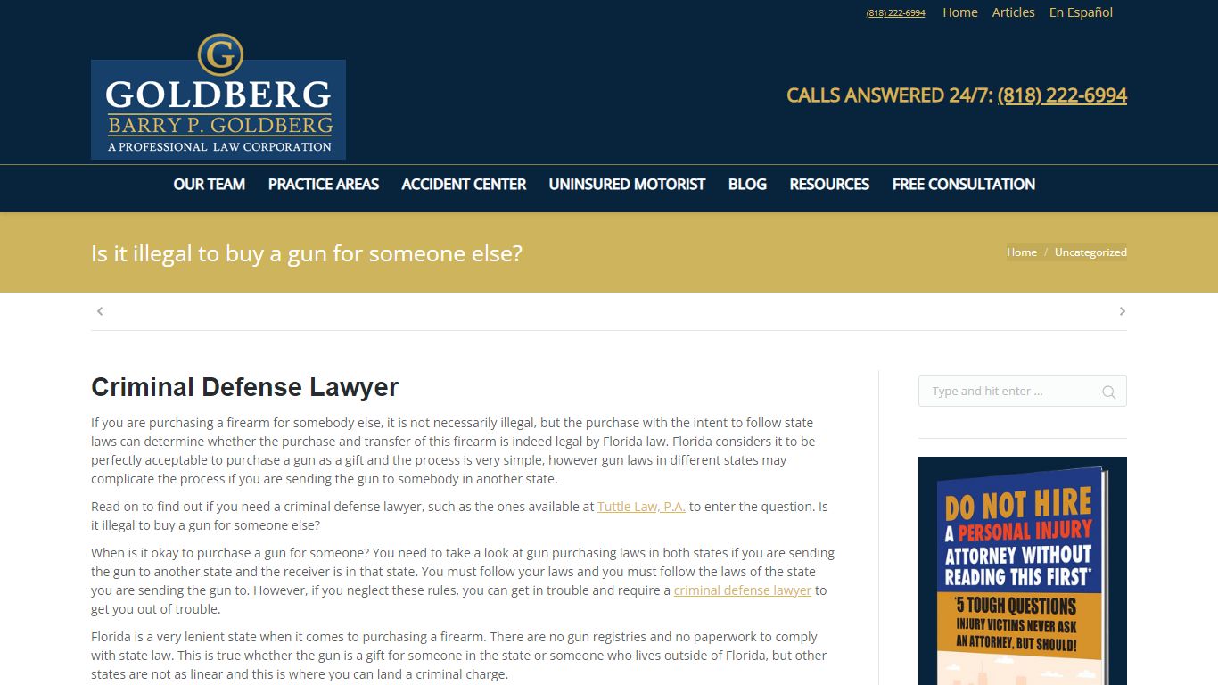 Is it illegal to buy a gun for someone else? - Criminal Defense Lawyer